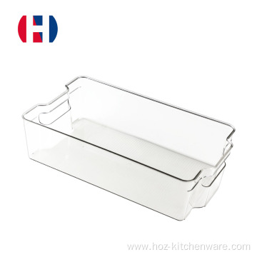 Transparent PET kitchen organizer fridge organizer bin